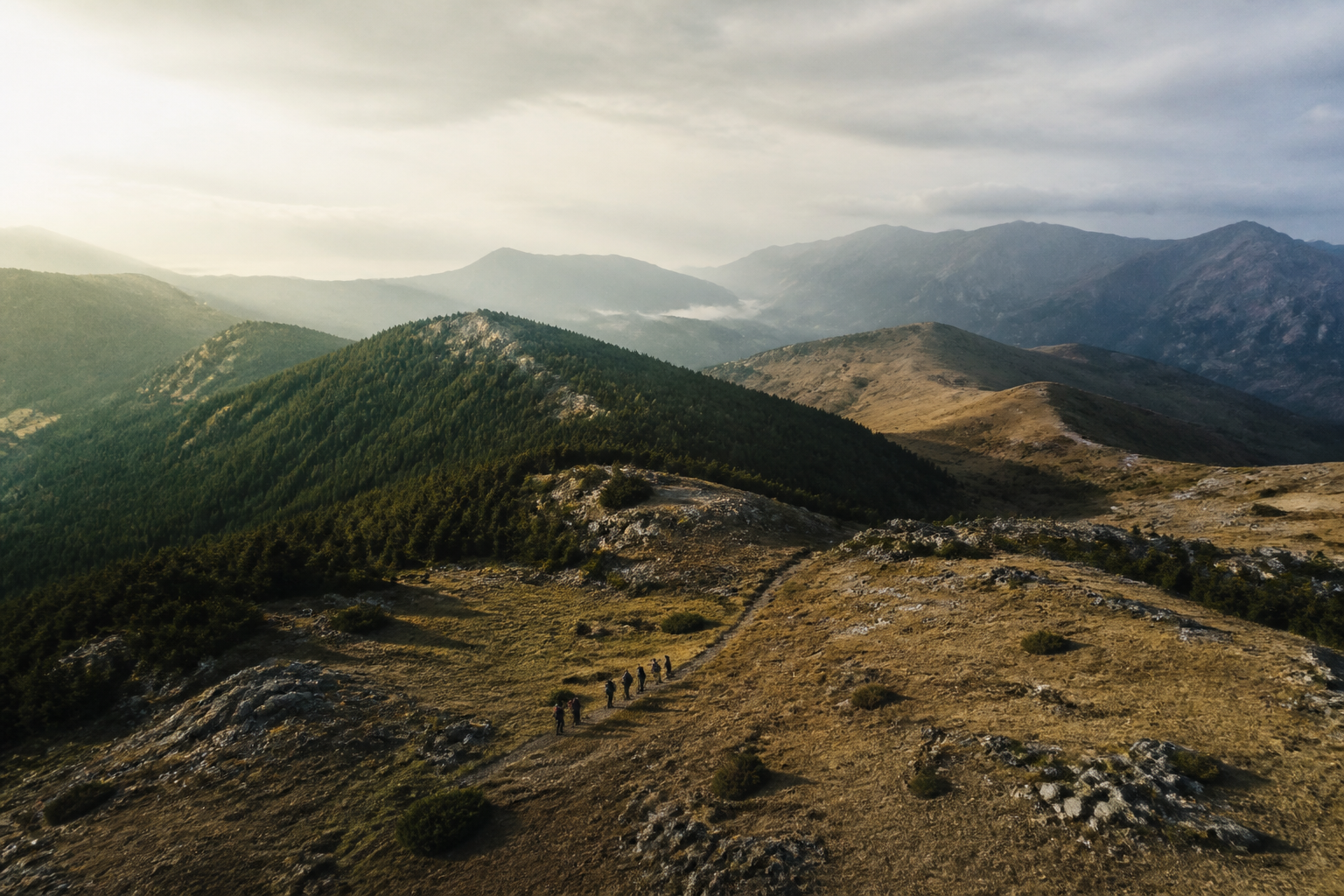 Remote mountain trip